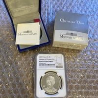 【NGC鑑定済】Dior公式 フランス造幣局 2007年 ディオール 1.5ユーロ銀貨 クリスチャンディオール プルーフコイン
