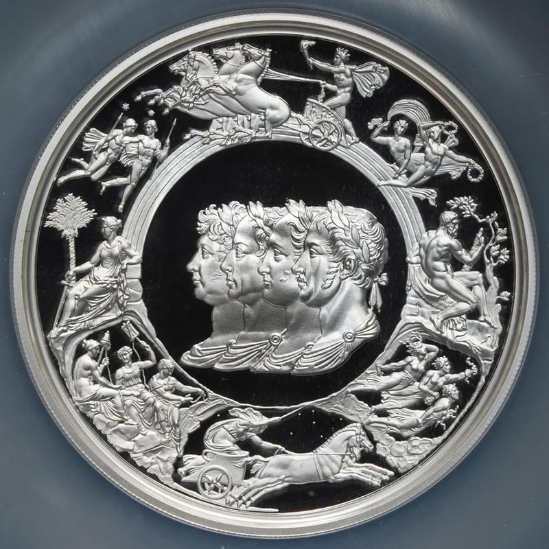 5oz・NGC鑑定PF69+FR ロイヤルミント ピストルッチ 2024年