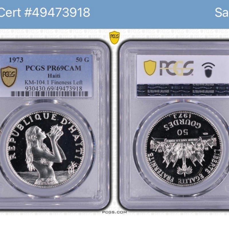 高鑑定】1973 ハイチ 子どもを抱く母 金貨 PF67 アンティークコイン