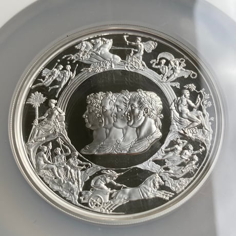 5oz・NGC鑑定PF69+FR ロイヤルミント ピストルッチ 2024年 ワーテルロー・メダル 連合国代表 5オンス銀貨 シルバープルーフコイン