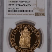 【NGC PF70UC】イギリス テューダー・ローズ 1989年 5ソブリン 金貨 ゴールド コイン Great Britain 5 sovereign coin