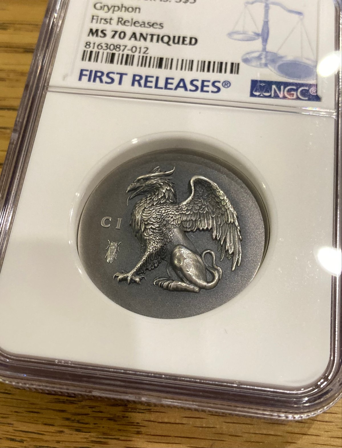 最高鑑定 2022年 クック諸島 カラー 銀貨 NGC MS70 ルリツグミ NGC鑑定MS70+FR クック諸島 2024年 グリフィン グリフォン 銀貨