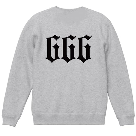 SBD 666 LOGO SWEAT SHIRT(GRAY)