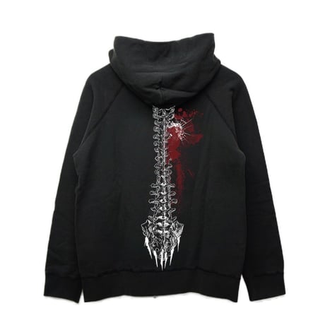 BACK BONE HOODIE (BLACK)