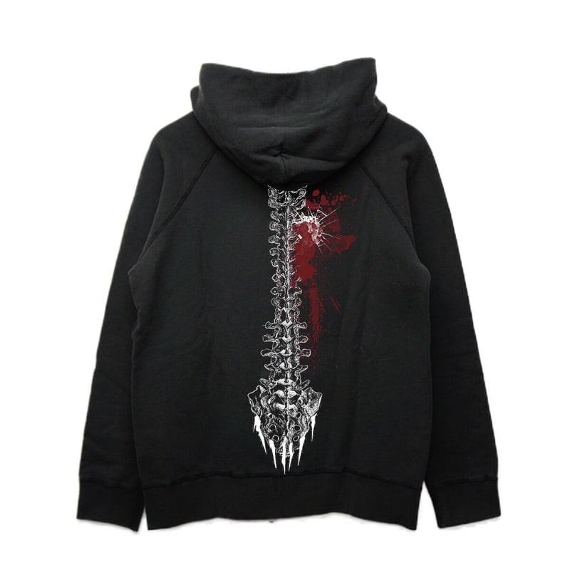 BACK BONE HOODIE (BLACK) | SEEN BETTER DAYS 