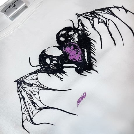 HEART BREAK CROPPED TEE(WHITE)
