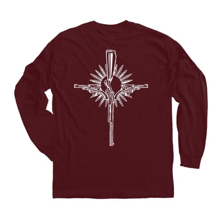 THE DEATH LONG SLEEVE TEE(BURGUNDY)