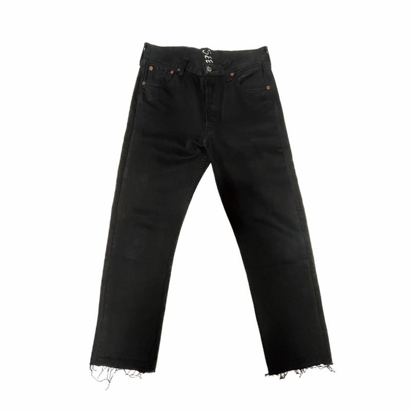 ちくわmmoption custom black denim pants SBD CUSTOM DENIM PANTS (Type B) | SEEN BETTER D