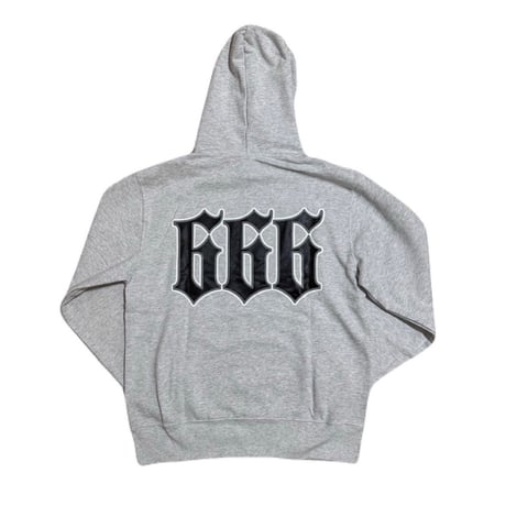 SBD 666 LOGO HOODIE(ASH GRAY)