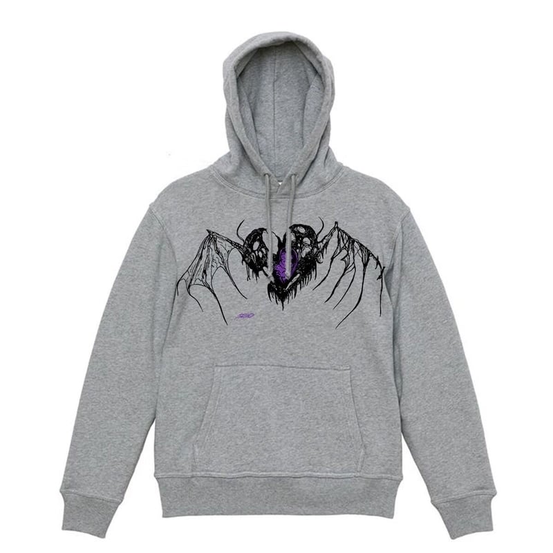 BACK BONE HOODIE (GREY) | SEEN BETTER DAYS 