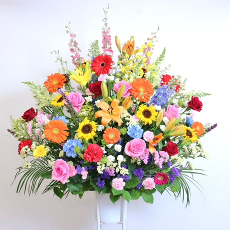 エリア限定配達！御祝用スタンド花　１段