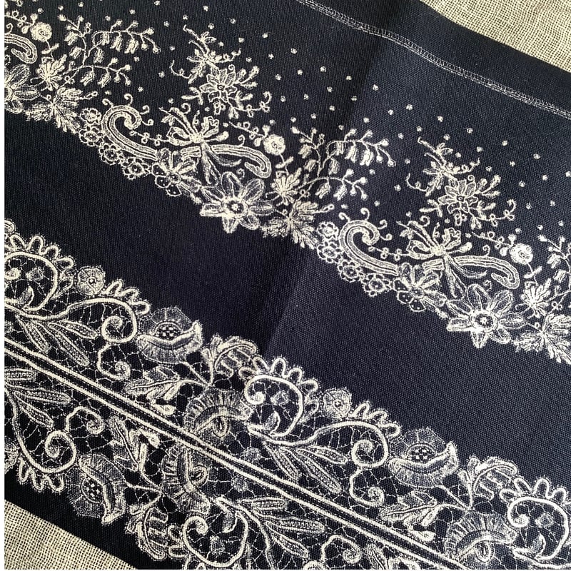 アンティークレース柄生地 57x27cm f-レース1 | Ivy