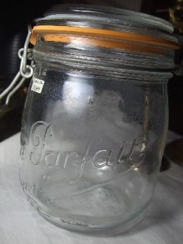 フランス ヴィンテージ 食品容器 フランスのガラス製保存容器 b-120 | Ivy