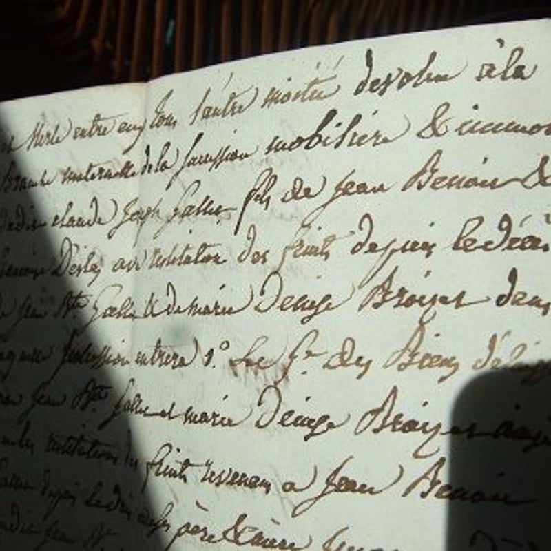 アンティーク古文書 フランス 手書き c-272 | Ivy