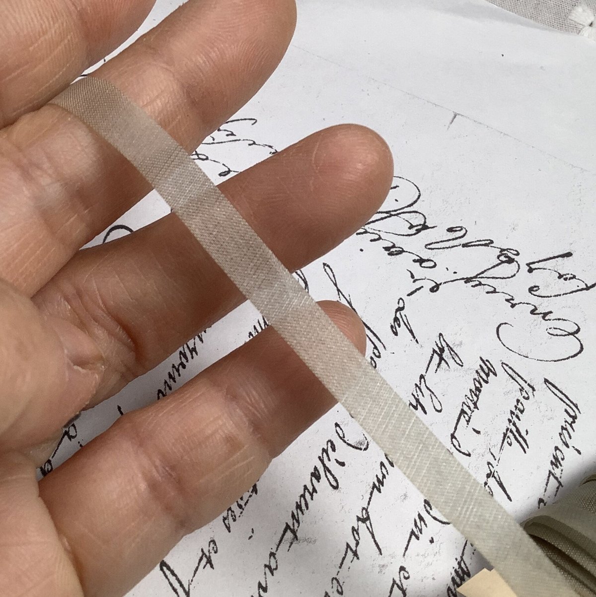 手染め裂き布リボンセット 力強く 