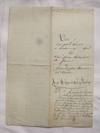 【アンティーク】1600年代 羊皮紙 古文書 印章付き 歴史的資料 フランス 1755年頃フランス・羊皮紙・古文書・w44cm
