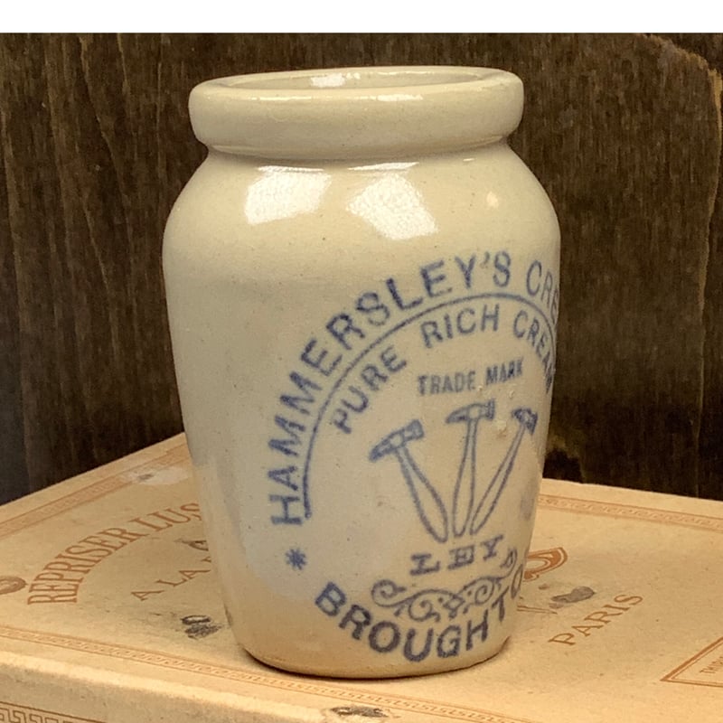 超レア　The Knock Furniture Cream 陶器　ボトル　ポット アンティーク陶器ボトル クリームポット b-136 | Ivy