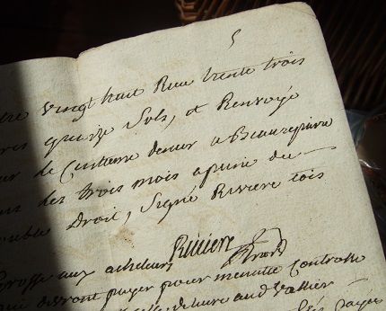 フランスアンティーク　1800年代の古文書 フランスの古文書1800〜1900年代 c-333 | Ivy