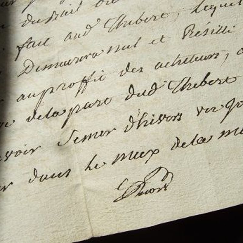 アンティーク古文書 フランス 1788年 c-270 | Ivy