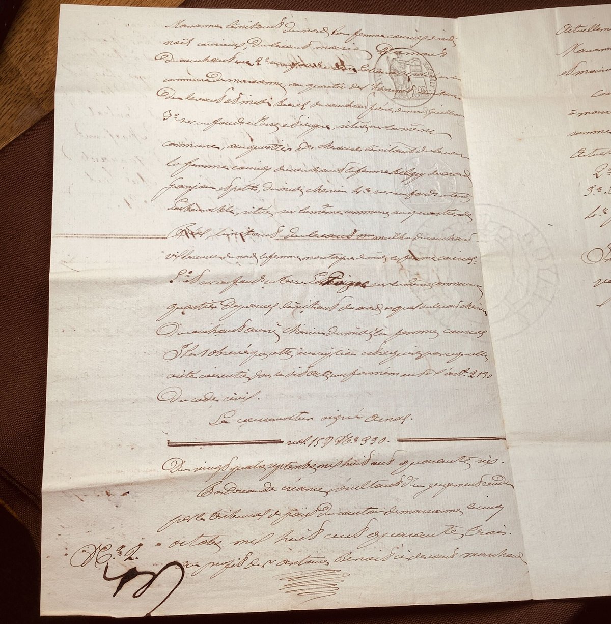 フランスの古文書1800〜1900年代 c-333 | Ivy