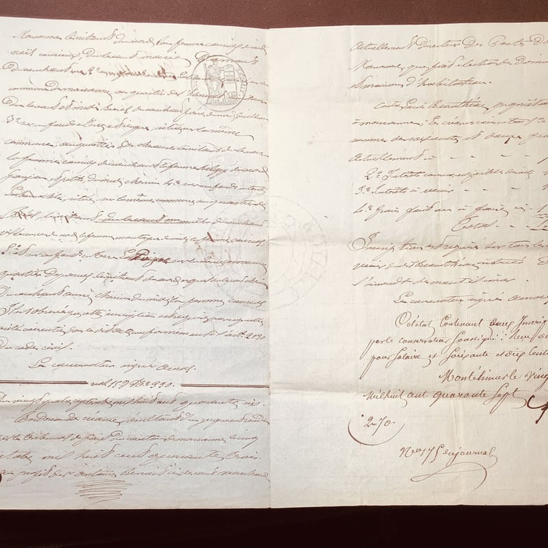フランスの古文書1800〜1900年代 c-333 | Ivy