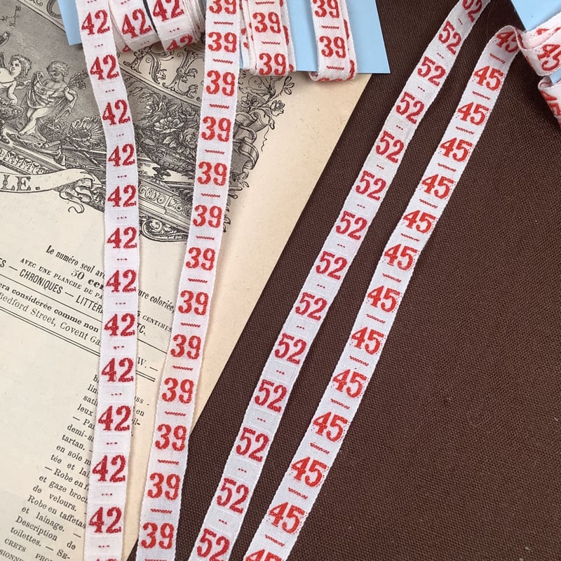 アンティークナンバーテープ各種1m 76文字セット f-i37 | Ivy
