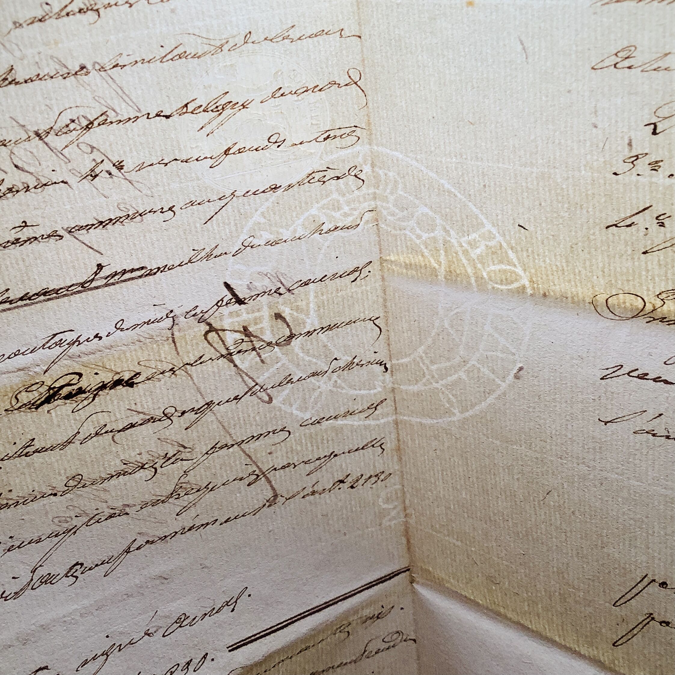 フランスの古文書1800〜1900年代 c-333 | Ivy