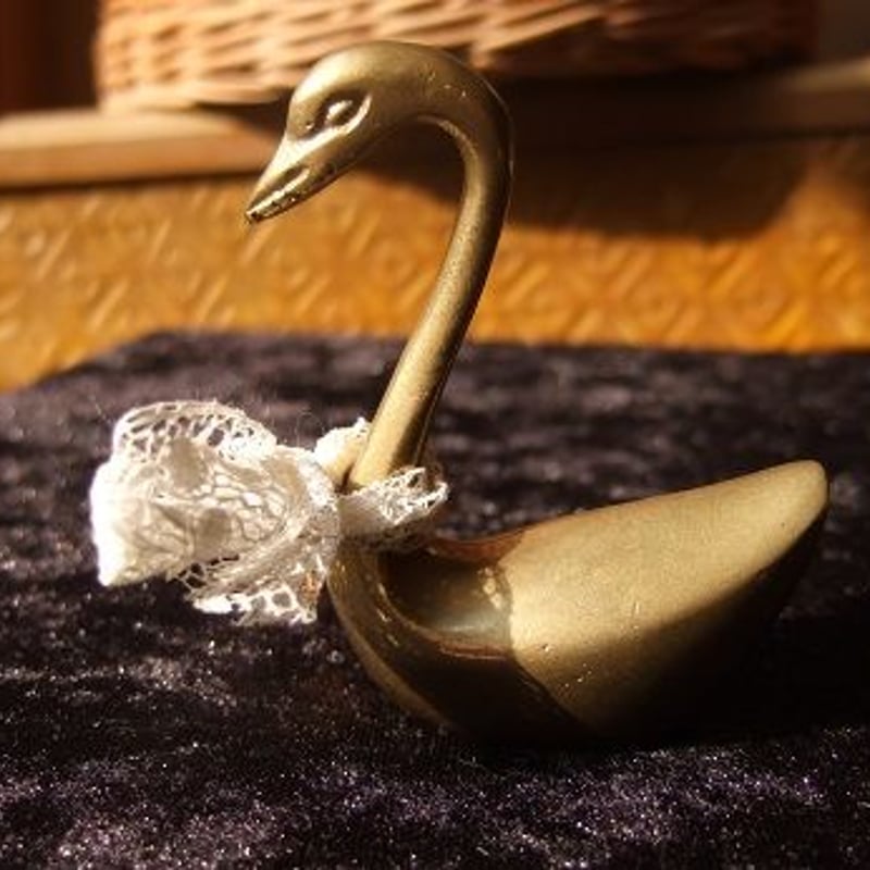 真鍮スワンのペーパーウエイト f-991 | Ivy