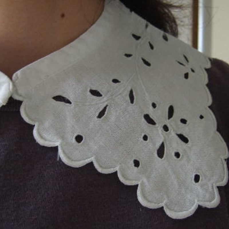 カットワークレースのつけ襟 f-673 | Ivy