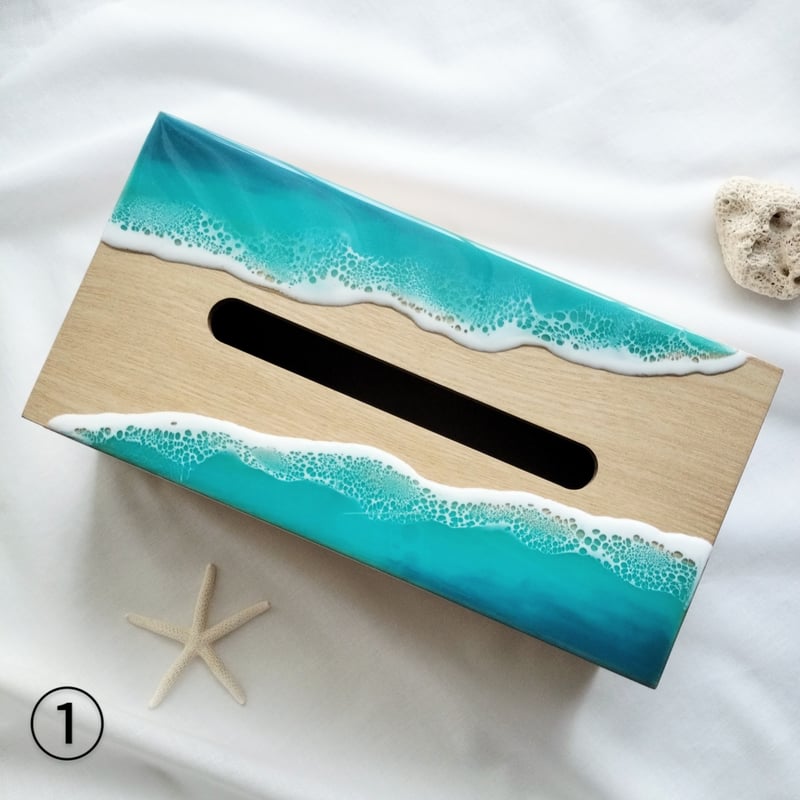 海のティッシュケース | with ART