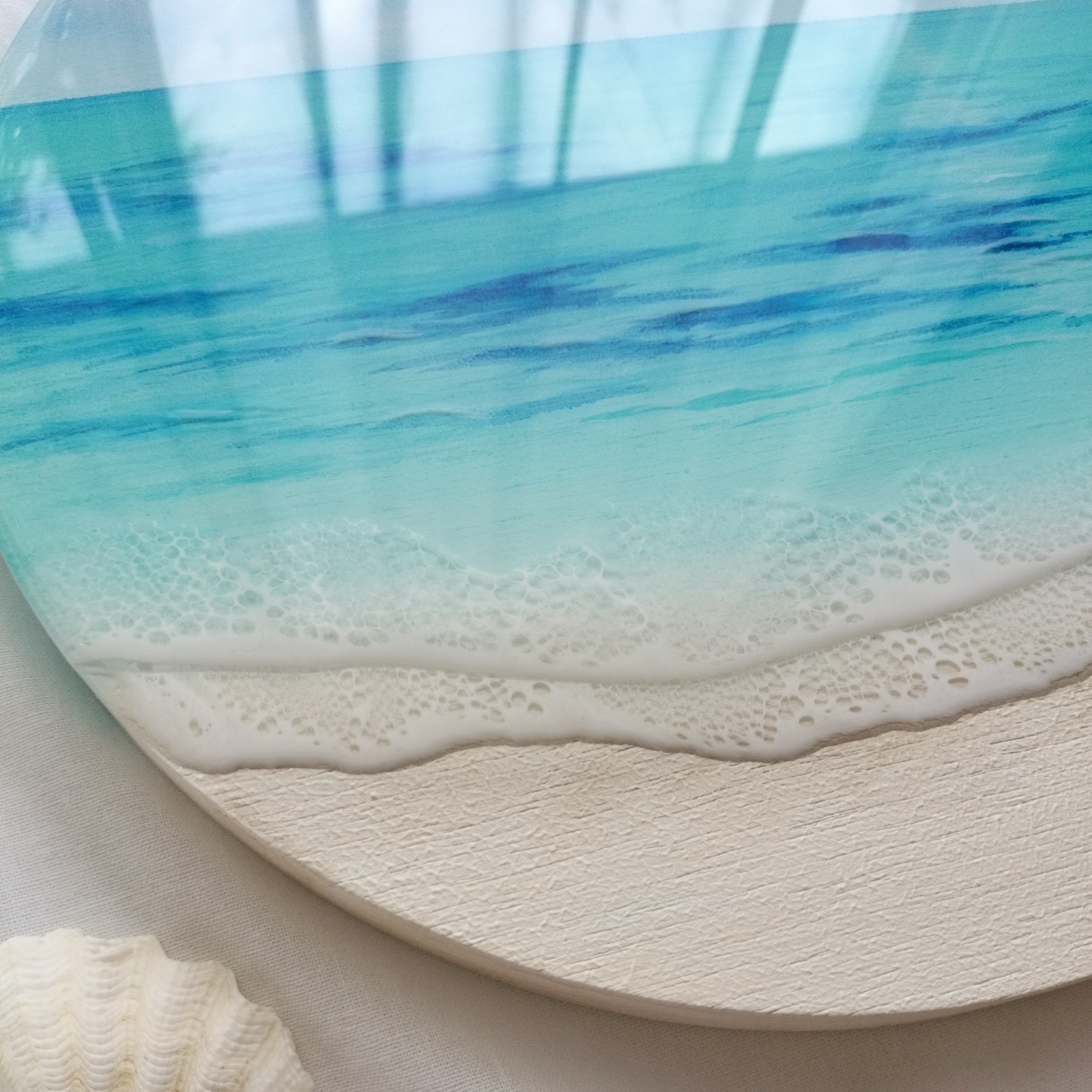 Sea blue（27cm）ペイント・レジンアート原画 | with ART
