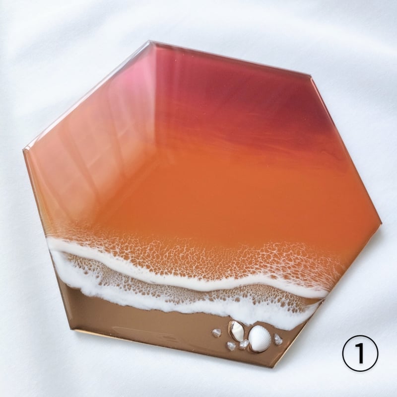 レジンアート　サンセット 海レジン レジンアート サンセット サンライズ 受注制作 その他