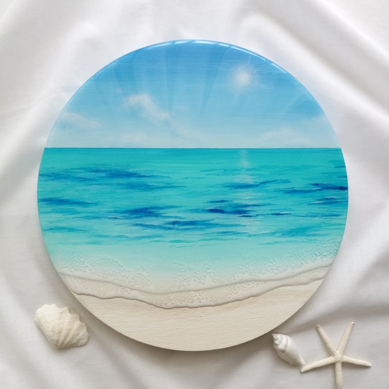 Sea blue（27cm）ペイント・レジンアート | with ART