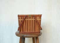 ストライプなカゴバック