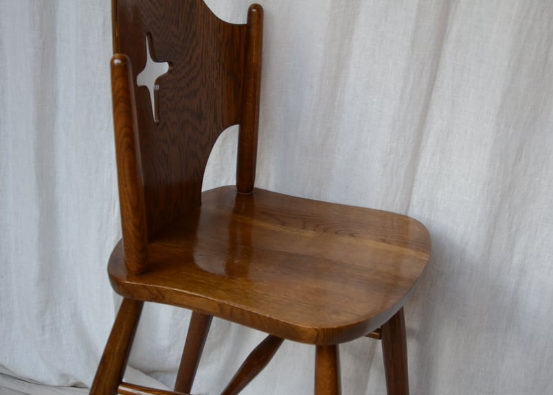 チャーチチェア　木製の椅子　 飛騨　 太平WINDS　2脚セット　F2 飛騨家具 WINDS太平 ダイニングチェア チャーチチェア 木製