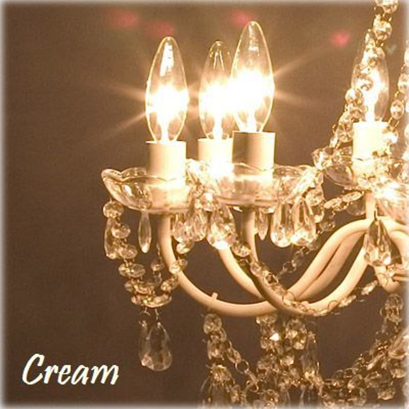 高級 シャンデリア 9灯 LED電球対応 天井照明 ジュリエット クリーム 高級 シャンデリア 9灯【LED電球】 天井照明 ジュリエット クリーム