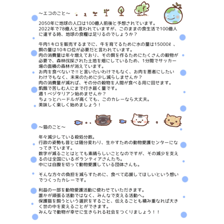 ヴィーガンカレー 体や環境に優しい！動物性原材料不使用！ベジニャンカレー 食べやすくて美味しい！