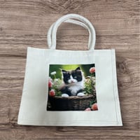 ねこプリントのトートバッグ