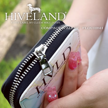 【GOODS】HIVELAND COMPACT WALLET"FLOURISH"