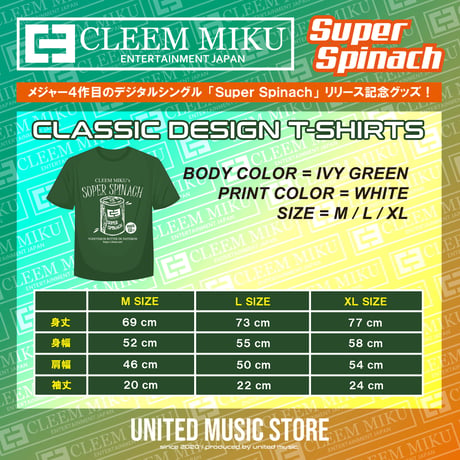 【GOODS】CLEEM MIKU「CLASSIC DESIGN T-SHIRTS」