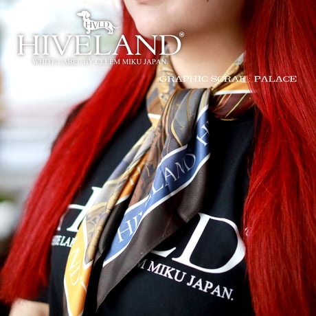 【GOODS】HIVELAND グラフィックススカーフ "PALACE"