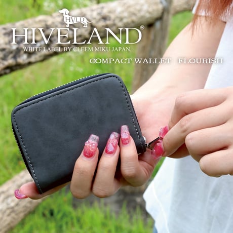 【GOODS】HIVELAND COMPACT WALLET"FLOURISH"