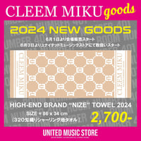 【GOODS】CLEEM MIKU「HIGH-END BRAND "NIZE" TOWEL 2024」