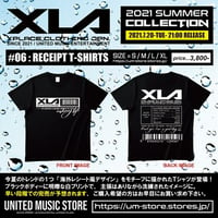 【XLA】RECEIPT T-SHIRTS (ブラック)