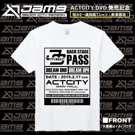 【GOODS】Jam9 ACTCITY LIVE DVD発売記念　復刻版Tシャツ