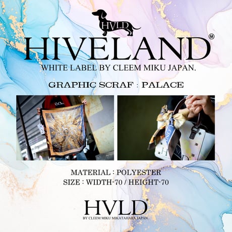【GOODS】HIVELAND グラフィックススカーフ "PALACE"