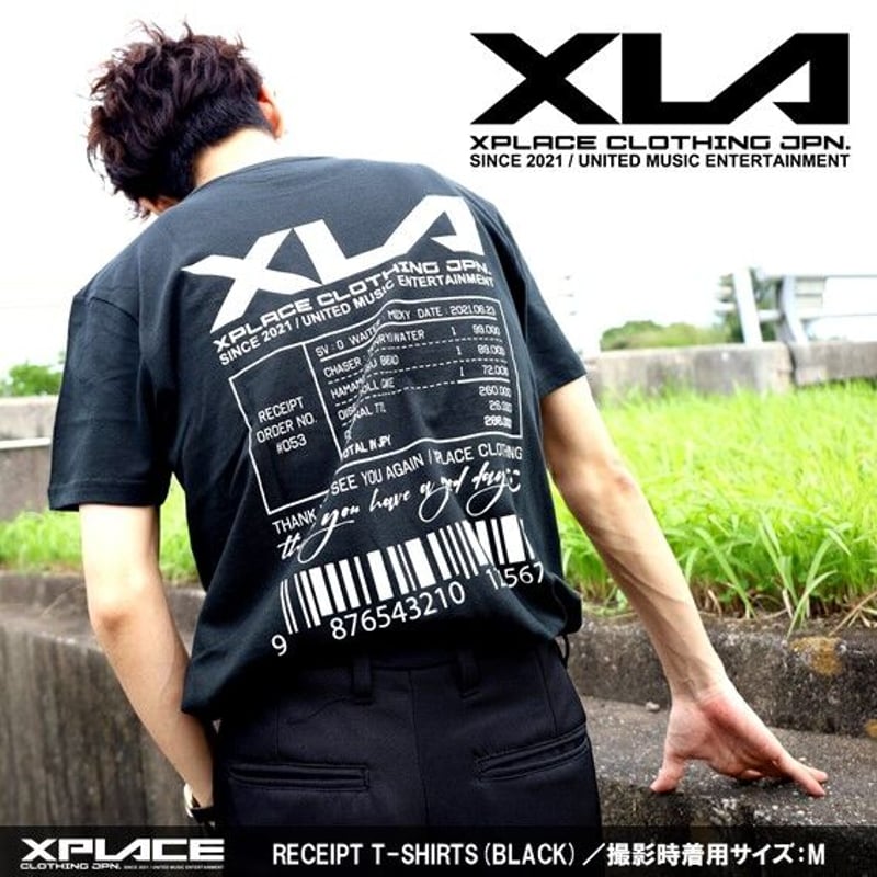 XLA】RECEIPT T-SHIRTS (ブラック) | UNITED MUSIC STORE