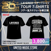 【GOODS】LAYERED TOUR T-SHIRTS (BLACK)