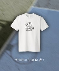 【Tシャツ】モグバスロケット ( WHITE×BLACK )