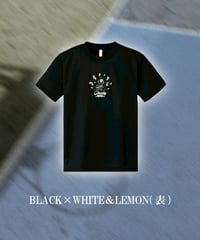 【Tシャツ】MUSIC♪ ( BLACK×WHITE×LEMON )